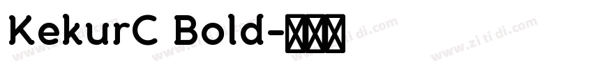 KekurC Bold字体转换